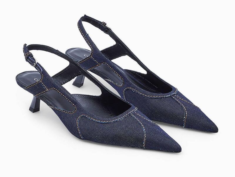 Denim Slingbacks, €150, COS