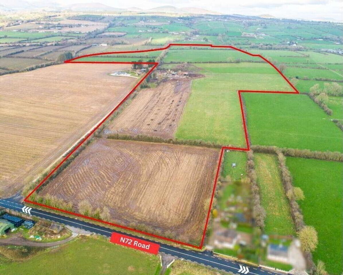 Aerial marked photo of the 81-acre farm for auction in February, near Cappoquin, Co. Waterford. Aerial marked photo of the 81-acre farm for auction in February, near Cappoquin, Co. Waterford.