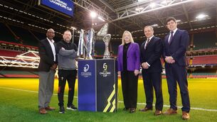 <p>EPCR announcement at the Principality Stadium, Cardiff.</p>