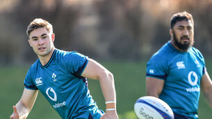 <p>KEYS TO THE KINGDOM: Munster and Ireland out-half Jack Crowley. Pic: Dan Sheridan, Inpho</p>
