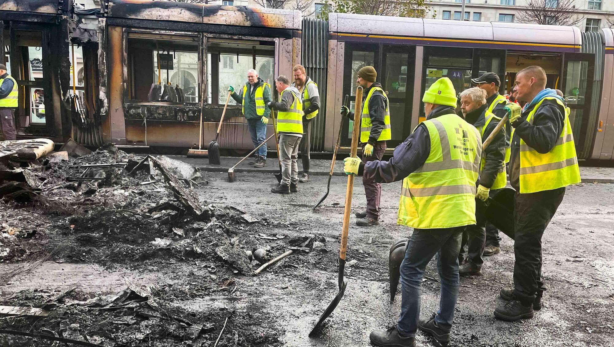 Two men charged in investigation into violent scenes in Dublin riots