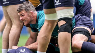 <p>IN THE THICK OF IT: Peter O'Mahony during Ireland Rugby Captain's Run at the Orange Velodrome, Marseille. Picture: INPHO/Dan Sheridan</p>