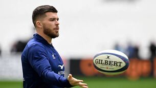 <p>BIG SHOES TO FILL: France's fly-half Matthieu Jalibert during Thursday's captain's run at the Stade Velodrome in Marseille</p>