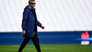 <p>France head coach Fabien Galthié at the Stade Velodrome in Marseille. Picture: Harry Murphy/Sportsfile</p>