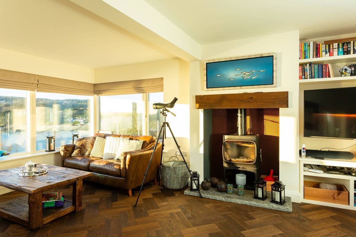 Interior of the B1 rated home with stove