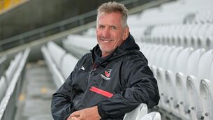 <p>BACK IN TOWN: Rob Penney at the Crusaders' captain's run Friday at Páirc Uí Chaoimh. Pic: Jim Coughlan.</p>