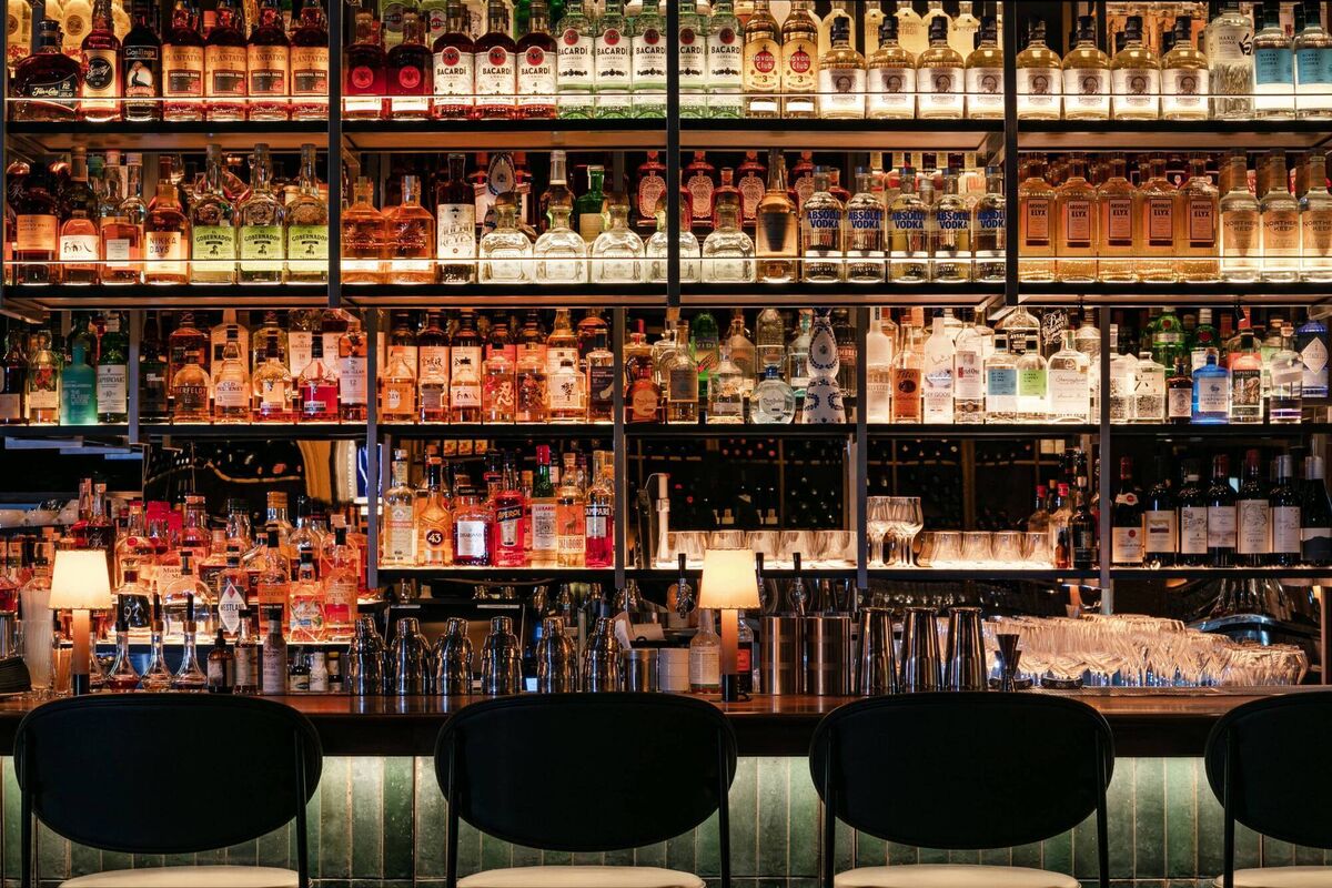 The bar at Wild Blue, Whistler The bar at Wild Blue, Whistler