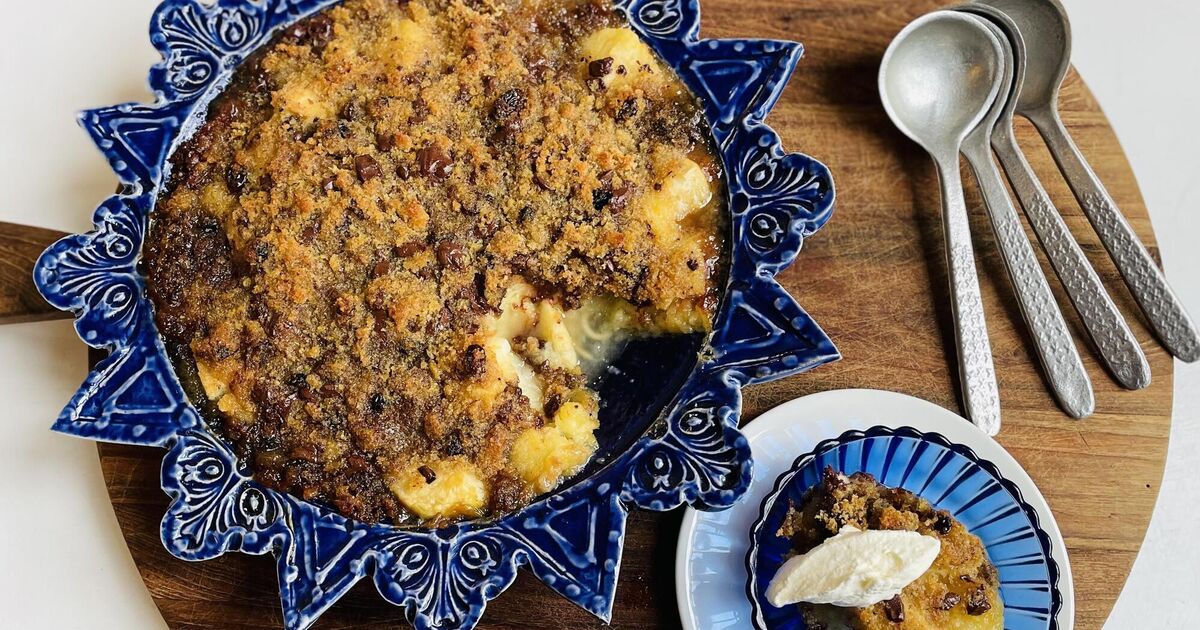 Winter Chocolate Apple Pudding