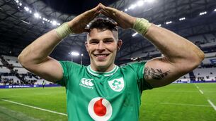 <p>NERVOUS NASH: Ireland's Calvin Nash celebrates. Pic Credit: Dan Sheridan, Inpho.</p>
