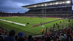 <p>SCENE: A SuperValu Páirc Uí Chaoimh sellout for the visit to Munster of the Super Rugby champion Crusaders. Pic: Ken Sutton, Inpho</p>