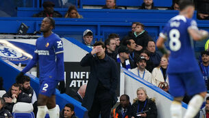 <p>TOUGH TO TAKE: Mauricio Pochettino saw Chelsea slump to another defeat. Pic: Bradley Collyer, PA</p>