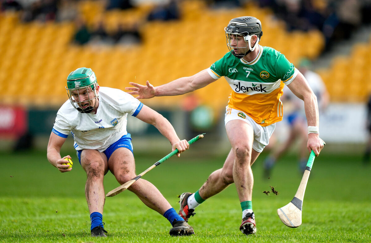 Jack Prendergast of Waterford and Jason Sampson of Offaly. Pic Credit: James Lawlor, Inpho.