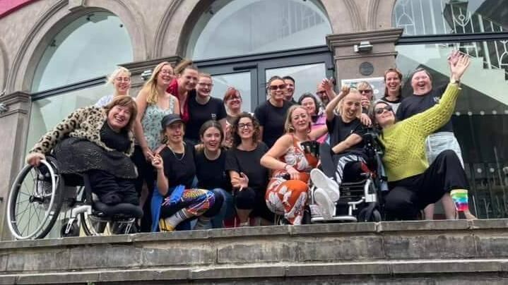 Rhona Coughlan and others involved in Inclusive Dance Cork at the Firkin Crane. 