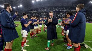 <p>Ireland's Peter O'Mahony after the 2024 Guinness Six Nations Championship win over France at the Velodrome, Marseille.</p>