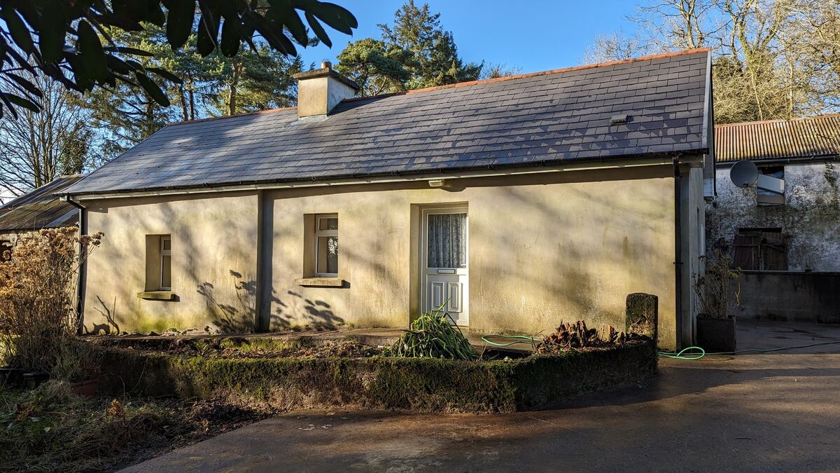 The house on 60sq m of living space has a living room, kitchen, bathroom and bedroom, with mature garden to the front.