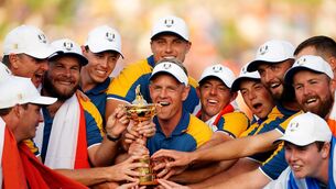 <p>Europe captain Luke Donald insists Jon Rahm and Tyrrell Hatton have not been “judged” for joining LIV Golf (Mike Egerton/PA)</p>