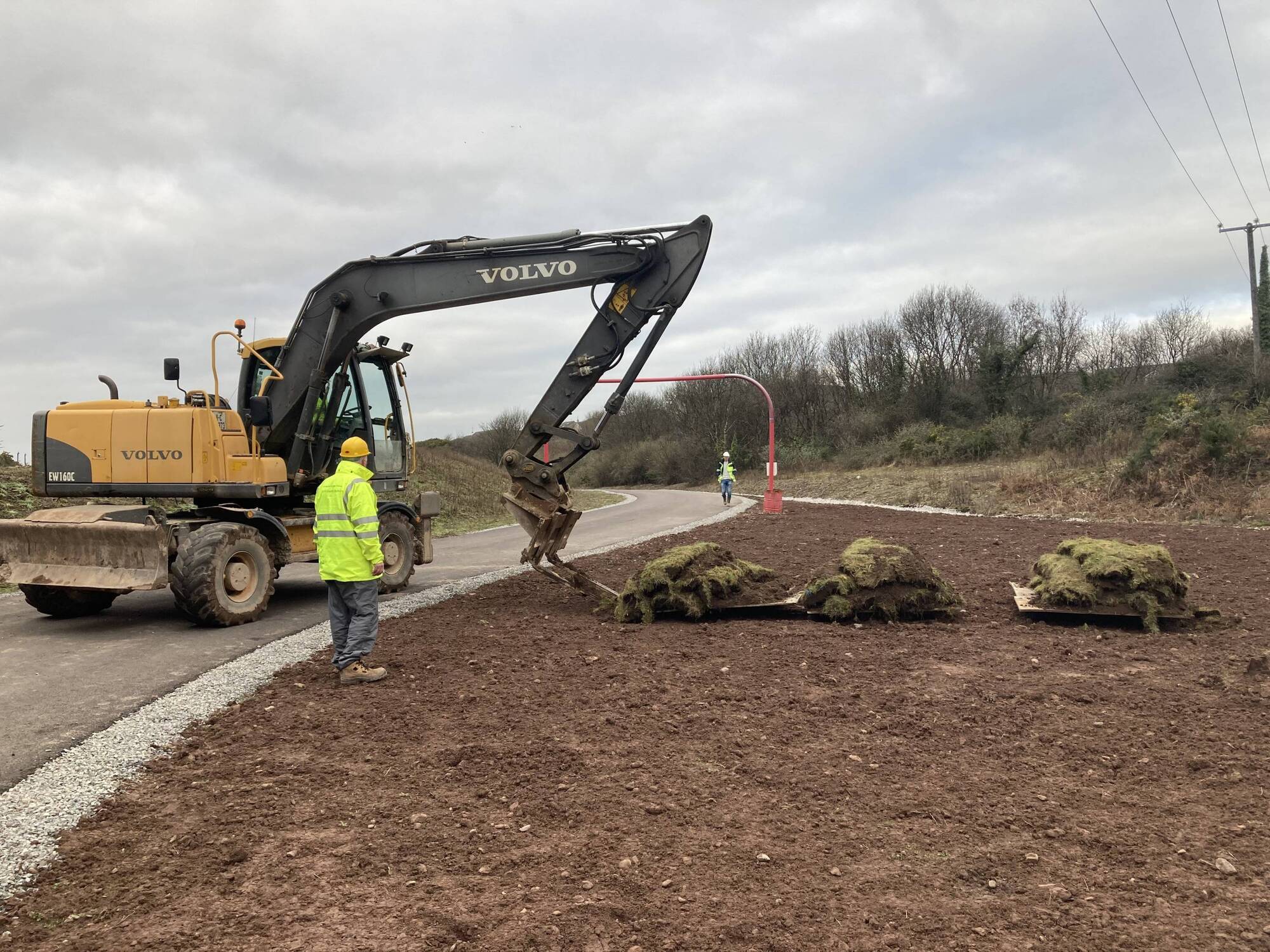 Part of infrastructural works that took place in Water Rock last year. The new town, which will ultimately have 2,500 houses, will include a railway station, which is already planned by Irish Rail, and has land zoned for the development of schools and retail.