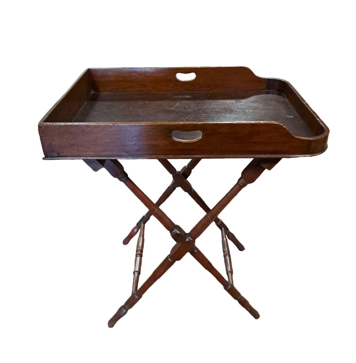 One of a pair of 19th-century butler trays at Mullen's.