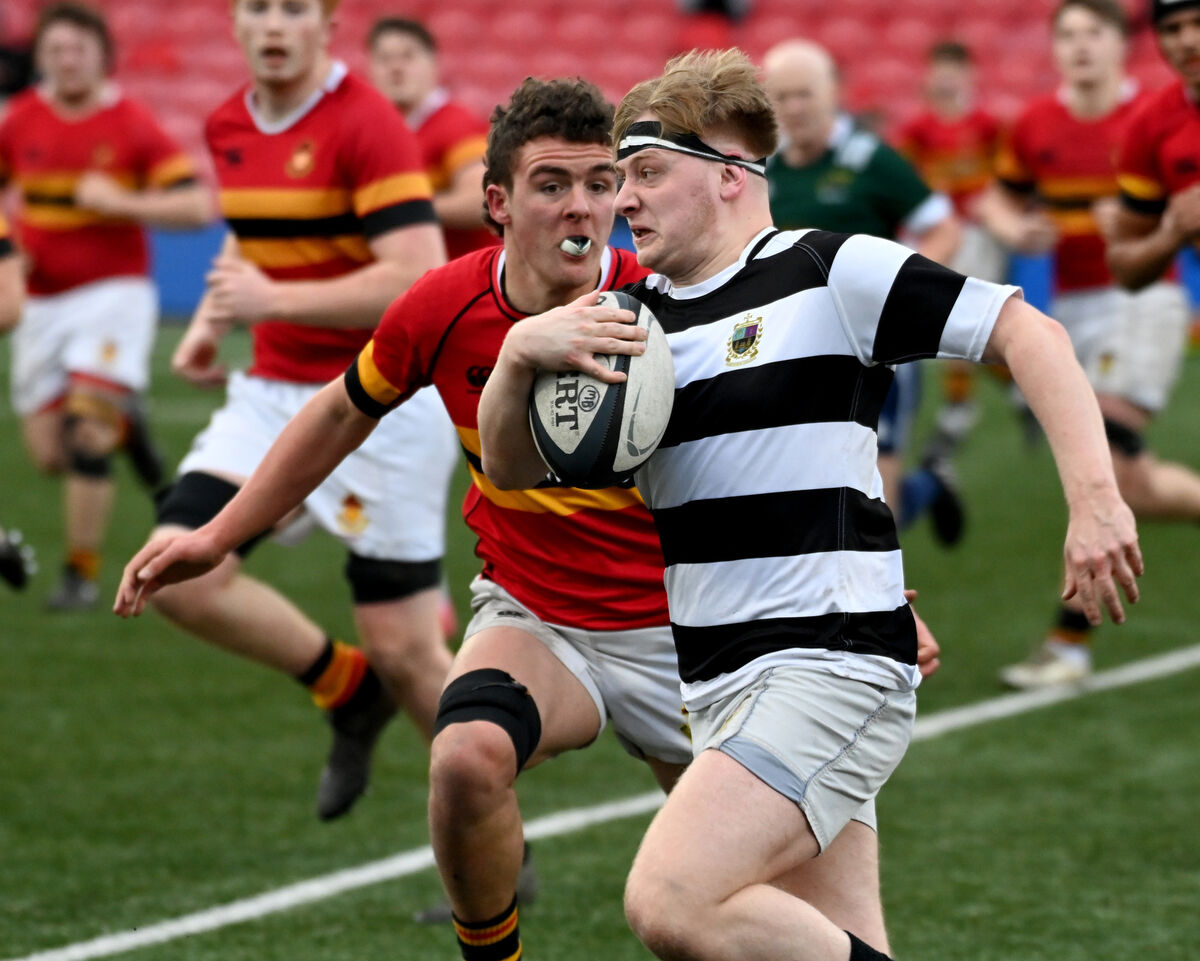 PBC's Liam Ring on the break from CBC's Jack O'Callaghan. PBC's Liam Ring on the break from CBC's Jack O'Callaghan.