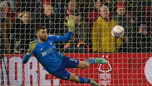 Matt Turner starred for Forest (Martin Rickett/PA)