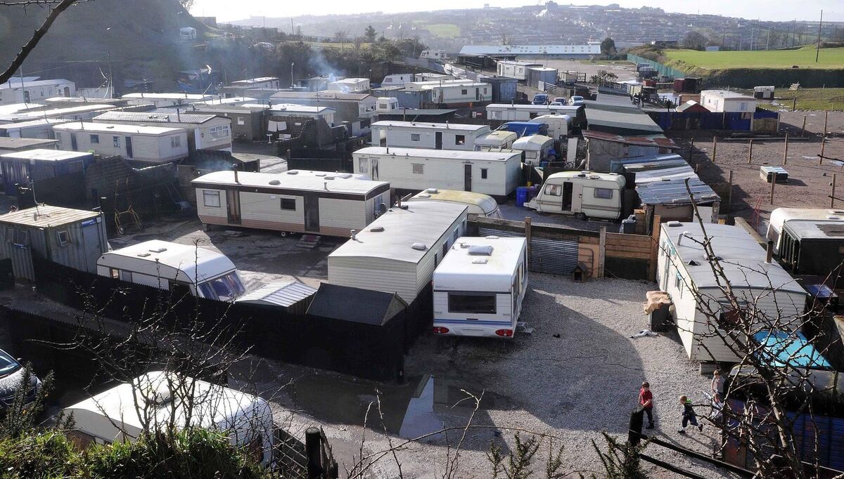 A view of the halting site in Spring Lane, Ballyvolane, Cork. Picture: David Keane.