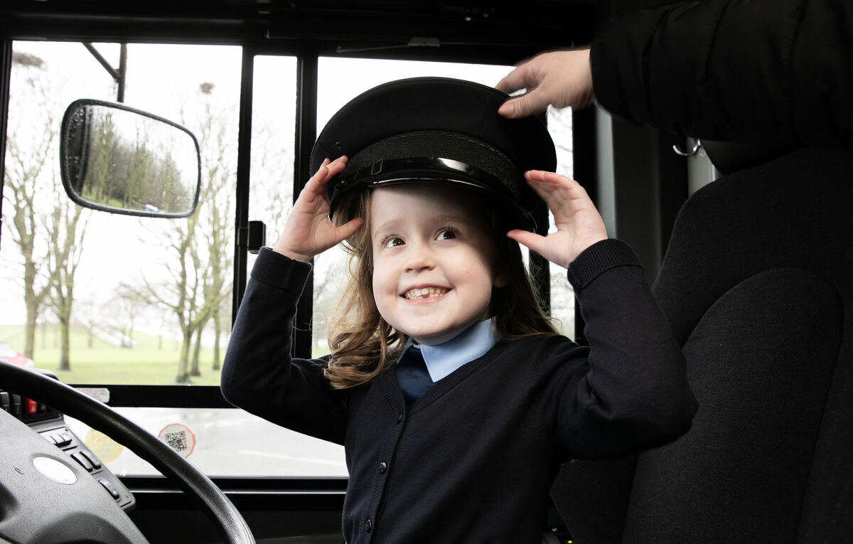 Isabelle O’Riordan, 5, from Maynooth at the launch of the recruitment drive.