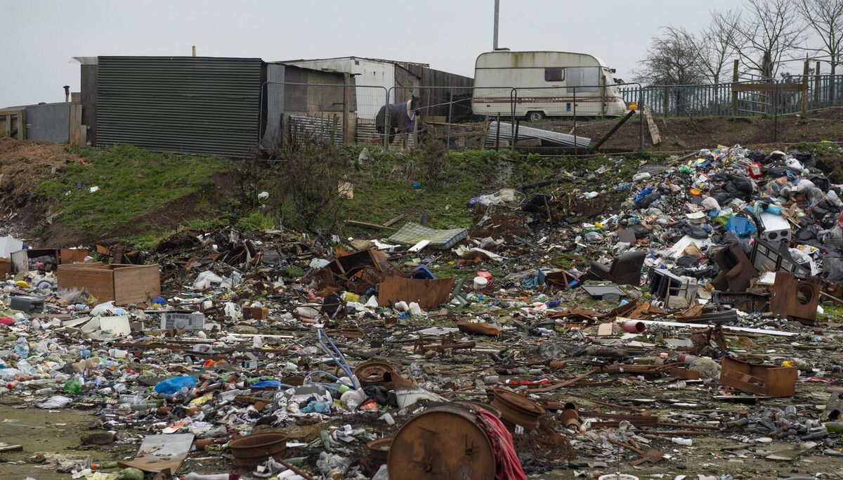 Piles of rubbish gathered at Spring Lane, Cork. Picture: Michael Mac Sweeney/Provision