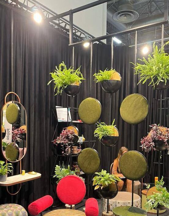 'Plant pots' room divider at Maison et Object.