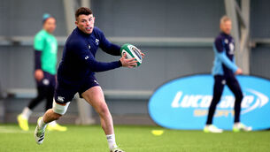 <p>Calvin Nash at the IRFU High Performance Centre, </p>