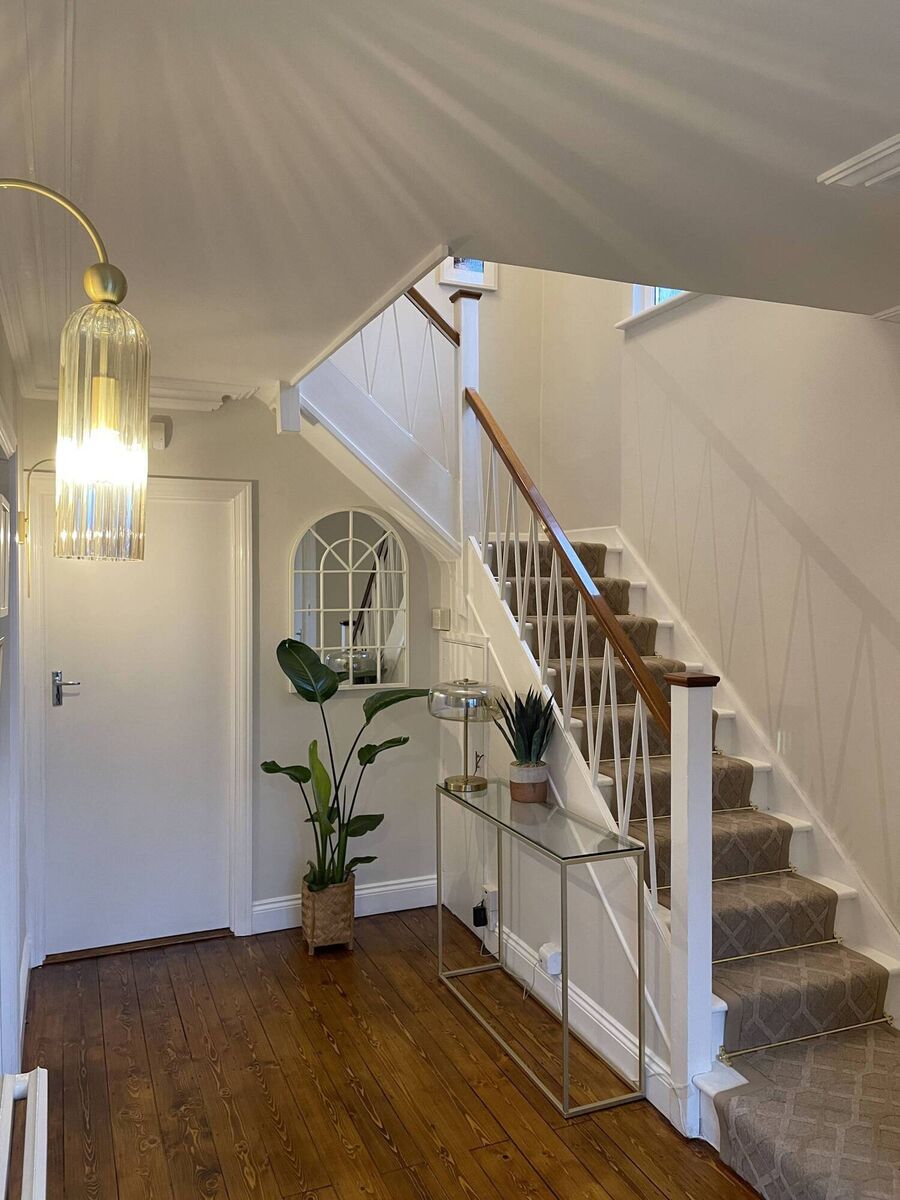 After: The hallway. After: The hallway.