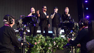 <p>A DIFFERENT BEAT: Boyzone could become the next celebrity football club owners after beginning talks with Chorley. Picture: Ian West/PA</p>