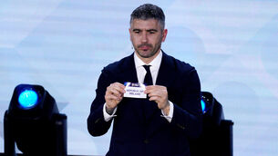 <p>Aleksandar Kolarov draws Ireland in Pool B. Picture: INPHO/Dave Winter</p>