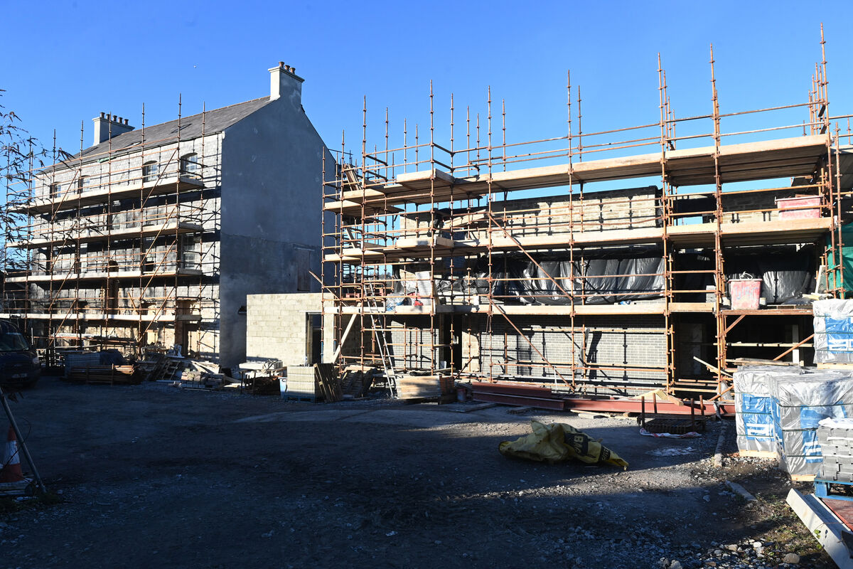 Drumcora House (formerly Dunlop Social Club), on the Blackrock Road being redeveloped into six apartments , with (on right) a new build of six apartments beside it.
