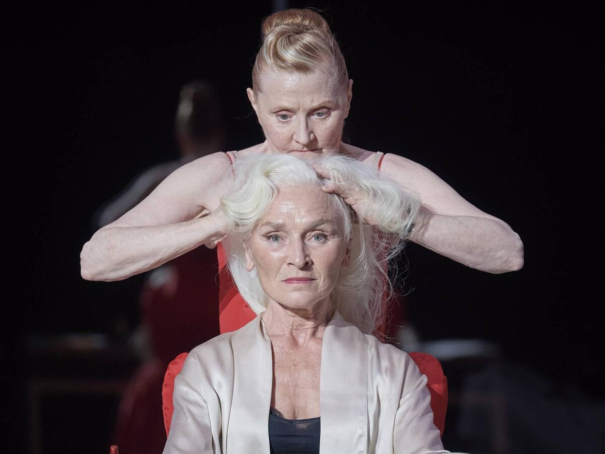 Olwen Fouéré and Julie Forsyth in The President. Picture: Ros Kavanagh