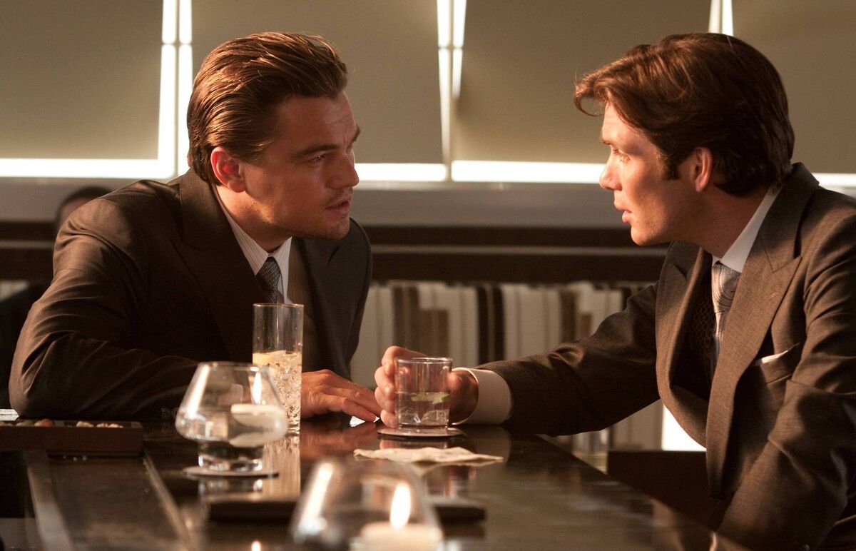 Leonardo DiCaprio and Cillian Murphy in Inception. 