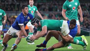 <p>Stand-in Ireland captain Caelan Doris claimed two tries in a World Cup warm-up win over Italy last summer (Damien Eagers/PA)</p>