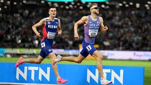 <p>TRASH TALK: Jakob Ingebrigtsen of Team Norway and Josh Kerr of Team Great Britain compete in the Men's 1500m Final during day five of the World Athletics Championships Budapest 2023. Pic: David Ramos/Getty Images</p>