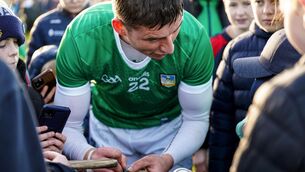 <p>Gearoid Hegarty of Limerick after the Allianz HL win over Westmeath.</p>