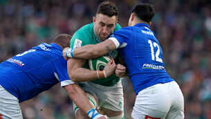 Ireland’s Jack Conan was on the scoresheet against Italy (Brian Lawless/PA)
