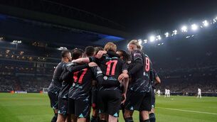 <p>CITY CRUISE: Manchester City's Kevin De Bruyne celebrates scoring their side's first goal of the game. Photo credit: Zac Goodwin/PA Wire.</p>