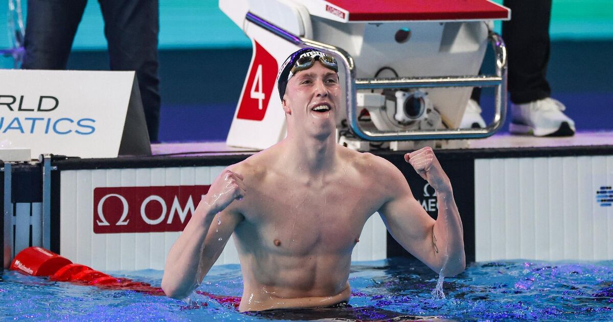 Daniel Wiffen makes Irish swimming history as he's crowned world champion