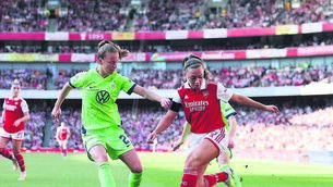 <p>SIGN OF THE TIMES: Since the pandemic, Katie McCabe’s Arsenal have played regular games in the Emirates Stadium, frequently drawing crowds of over 30,000. Crowds like this prove that the women’s team has a crossover appeal. <span class="contextmenu emphasis CaptionCredit">Pic: Richard Heathcote, Getty Images</span>
            </p>
