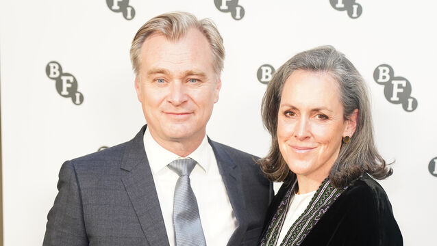 <p>Christopher Nolan and wife Emma Thomas (James Manning/PA)</p>