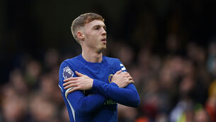 Chelsea forward Cole Palmer returns to Manchester City for the first time on Saturday since leaving the club last September (Bradley Collyer/PA)