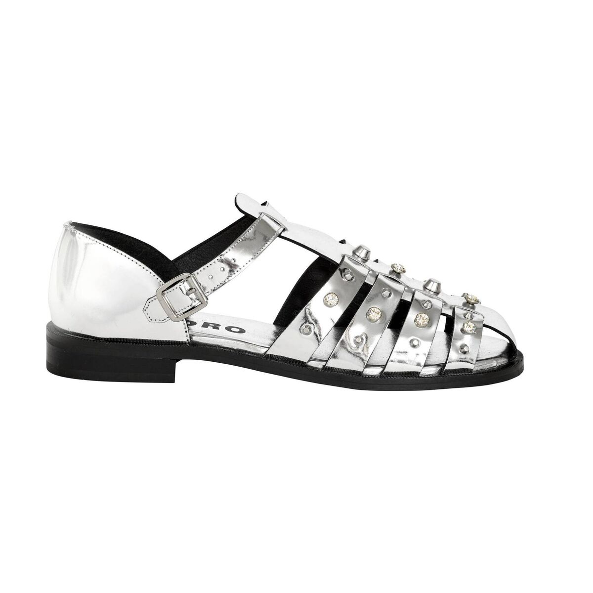 Sandro, Argent metallic sandal, RRP €345, Kildare Village price €232 Sandro, Argent metallic sandal, RRP €345, Kildare Village price €232