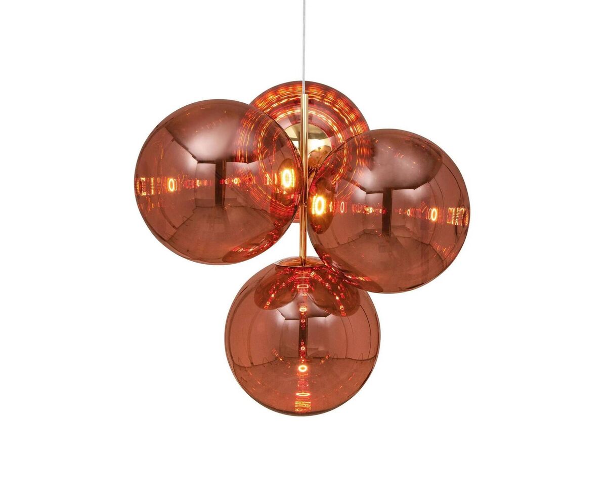 Tom Dixon explores new colourways in the Globe, €4,548, tomdixon.net. There's plenty of inspired lighting in a similar style for under €400.