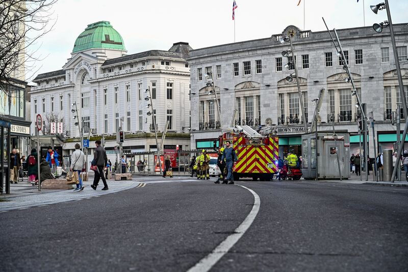 Emergency services at the scene of a collision on Patrick's Street. Picture: Chani Anderson Emergency services at the scene of a collision on Patrick's Street. Picture: Chani Anderson