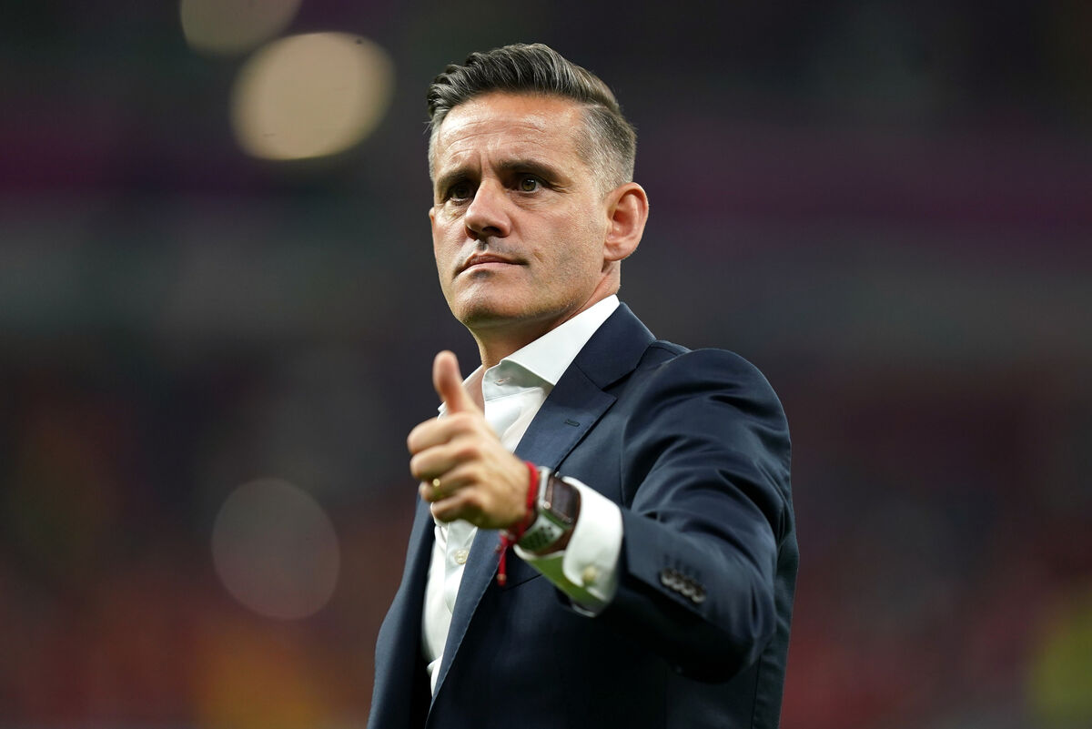 John Herdman, during his time as Canada boss, salutes the fans following the FIFA World Cup Group F match at the Ahmad bin Ali Stadium.