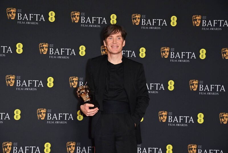 Cillian Murphy poses with the Leading Actor Bafta Award. Picture: Alan Chapman/Dave Benett/Getty Images Cillian Murphy poses with the Leading Actor Bafta Award. Picture: Alan Chapman/Dave Benett/Getty Images
