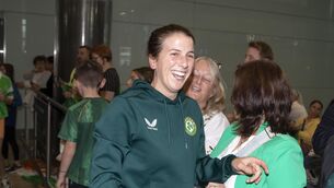 <p>Niamh Fahey pictured at Dublin Airport.</p>